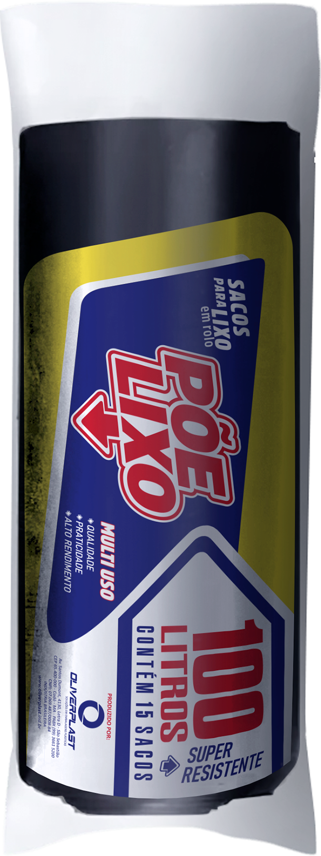 Saco de Lixo em Rolo 100 Sacos