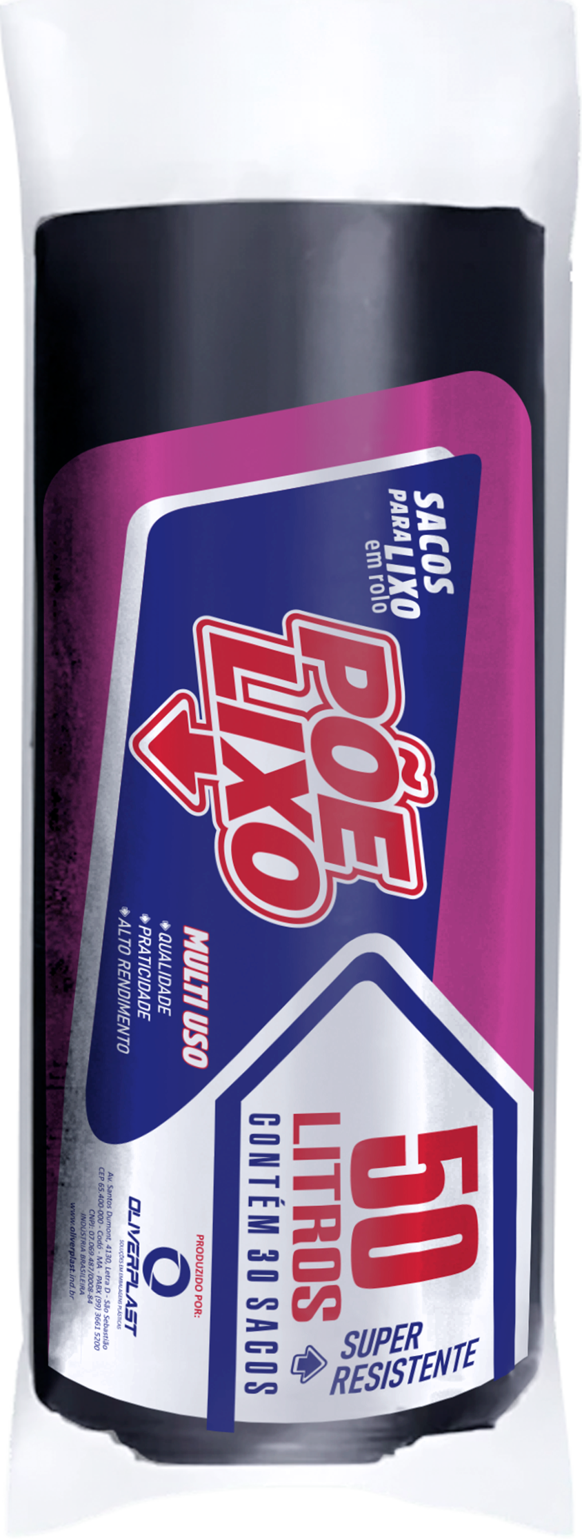 Saco de Lixo em Rolo 50 Sacos