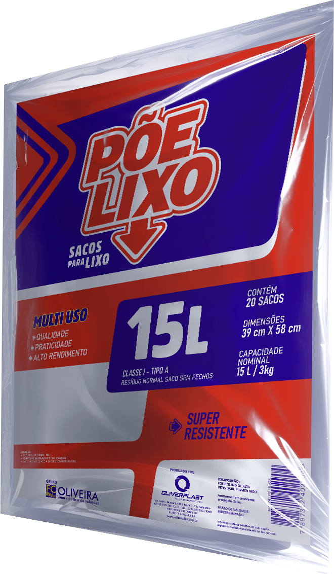 Saco de Lixo 15L